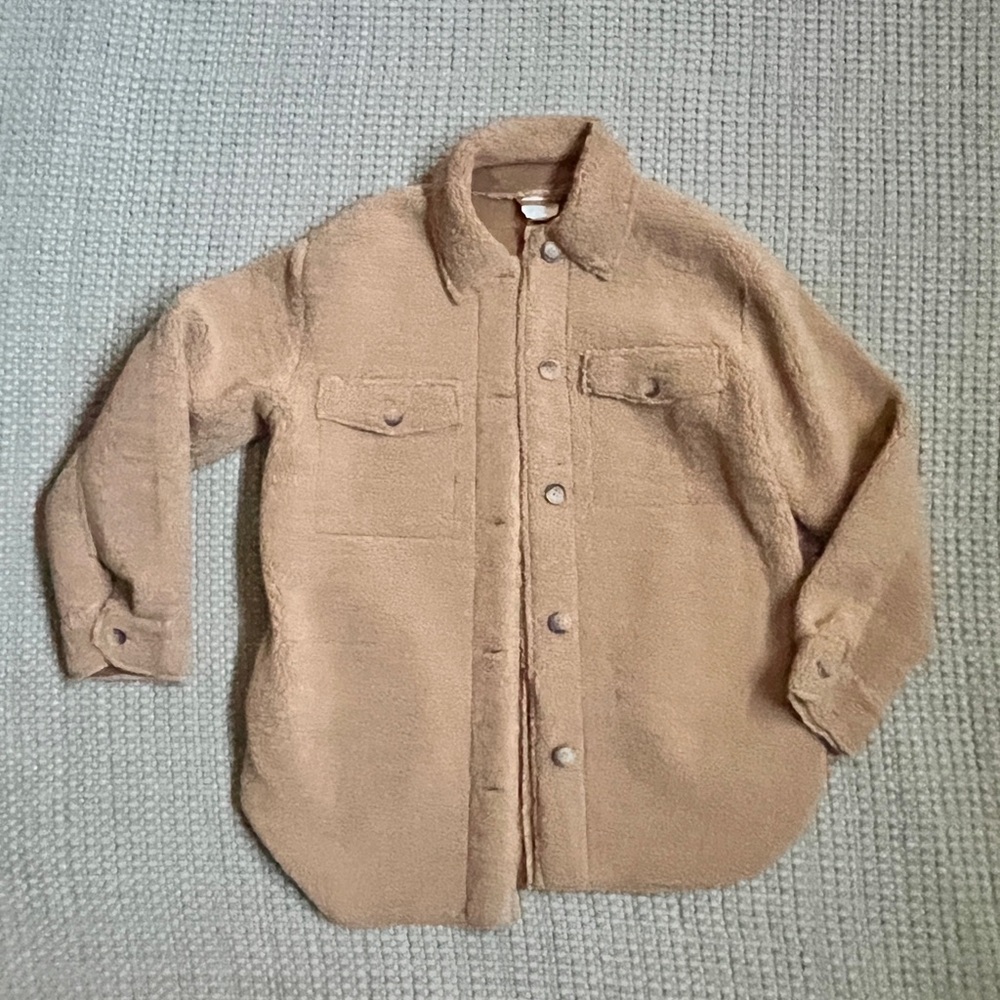 Joie woman’s Camel Color Teddy Bear Fleece Jacket